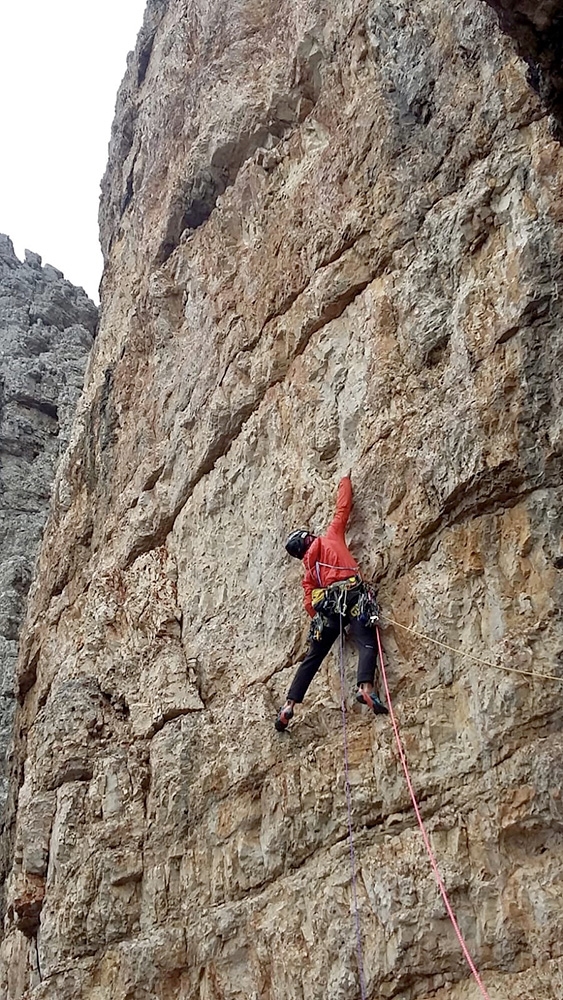 Tre Cime di Lavaredo, Dolomites, Croda degli Alpini, Simon Gietl, Andrea Oberbacher