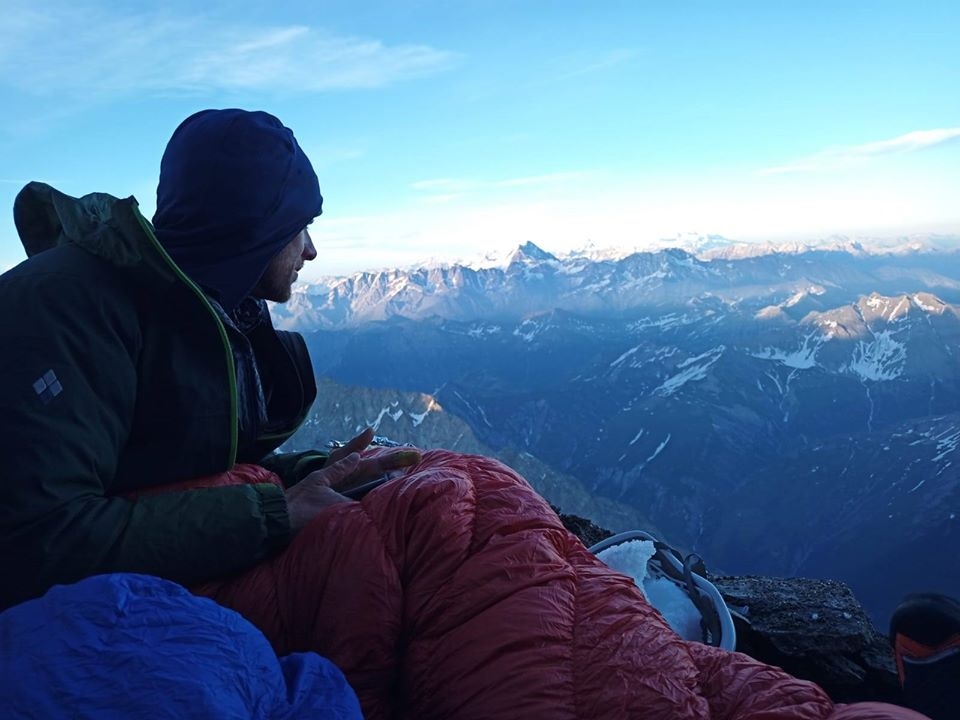 Grandes Jorasses, Mont Blanc, Jérémy Brauge, Victor Saucède, Jérôme Sullivan