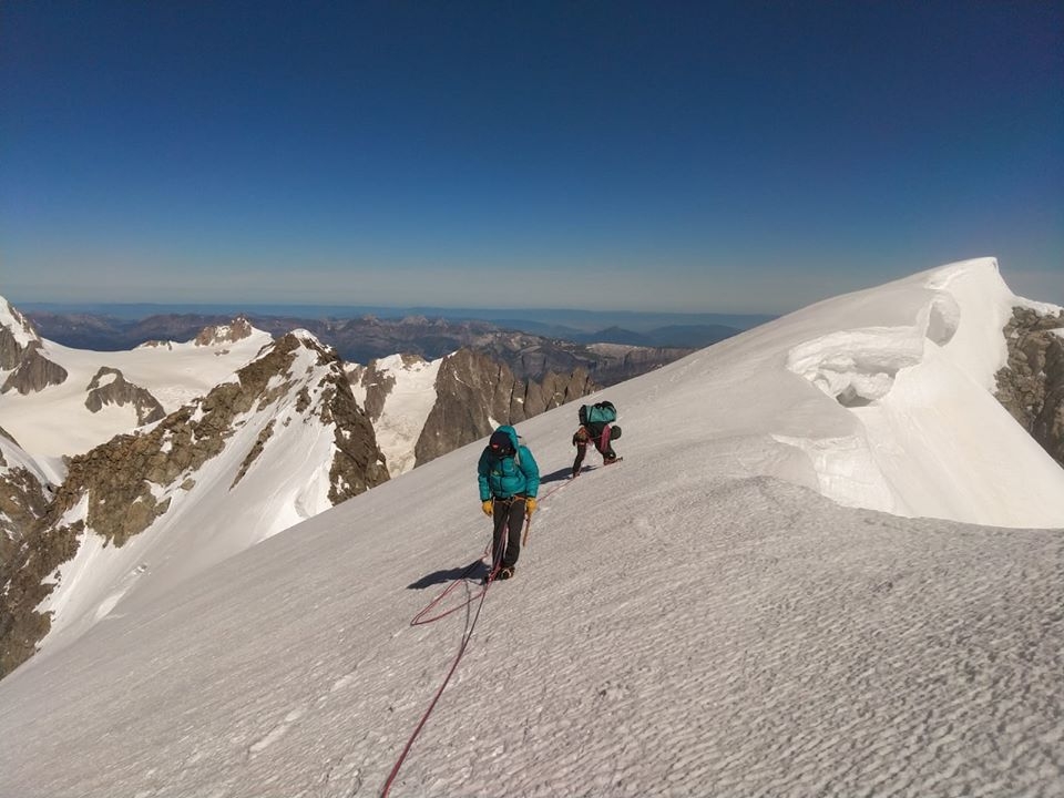 Grandes Jorasses, Monte Bianco, Jérémy Brauge, Victor Saucède, Jérôme Sullivan
