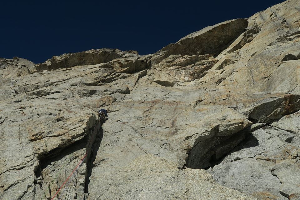 Grandes Jorasses, Mont Blanc, Jérémy Brauge, Victor Saucède, Jérôme Sullivan