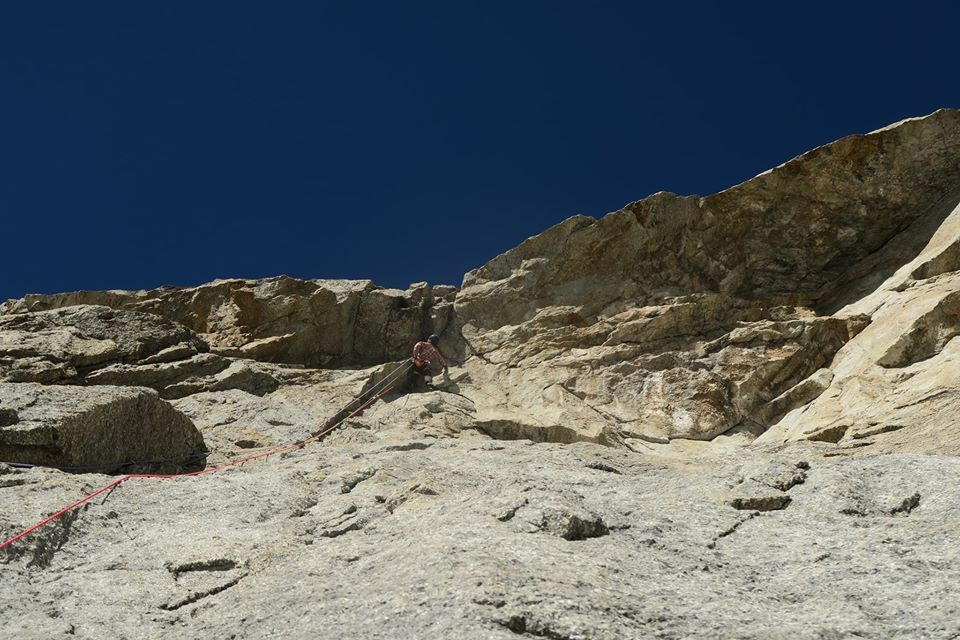 Grandes Jorasses, Mont Blanc, Jérémy Brauge, Victor Saucède, Jérôme Sullivan