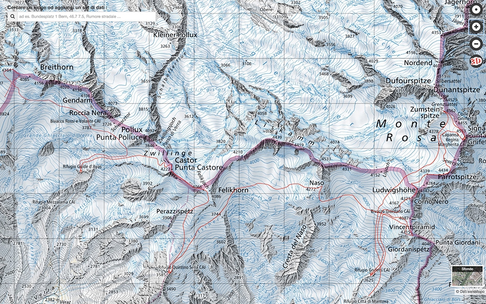 Monte Rosa traverse, Spaghetti Tour