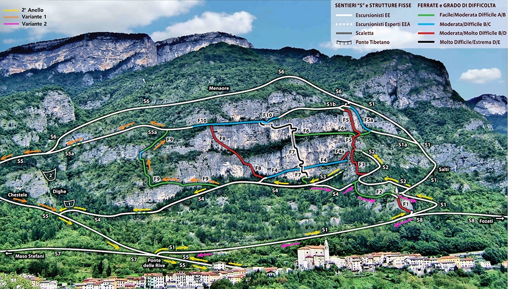 Via Ferrata Anelli delle Anguane, Valdastico