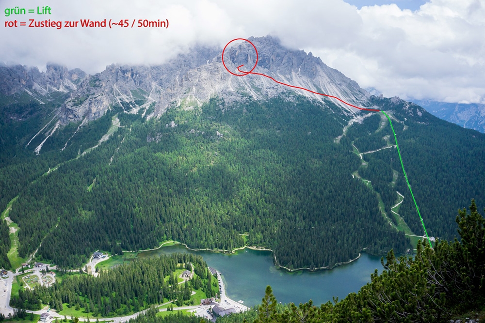 Pilastro di Misurina, Dolomiti, Peter Manhartsberger, Sabrina Ornter