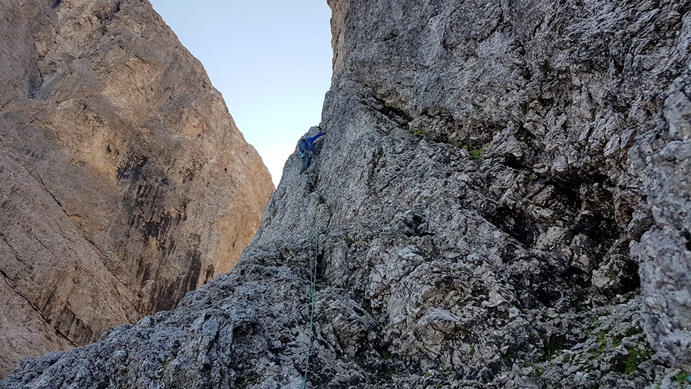 Geislerspitzen, Sass Rigais, Dolomites, Simon Messner, Martin Sieberer