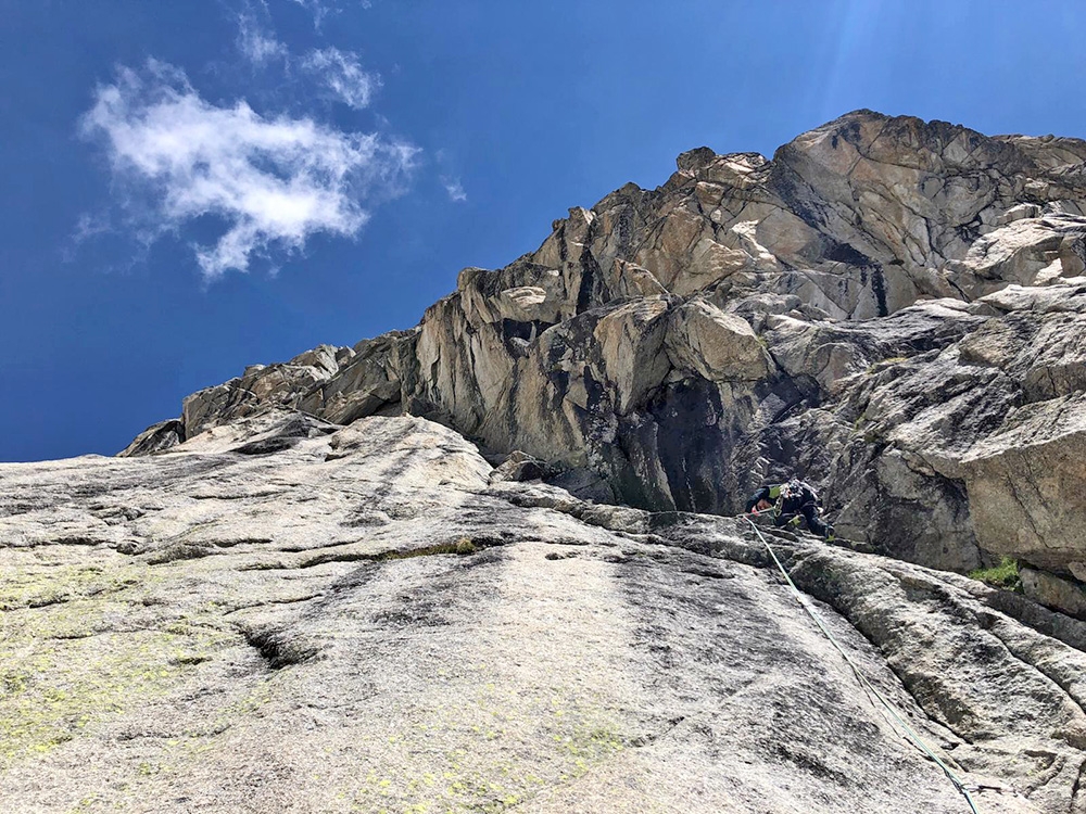 Elio Bonfanti, Bouteille, Grandes Jorasses
