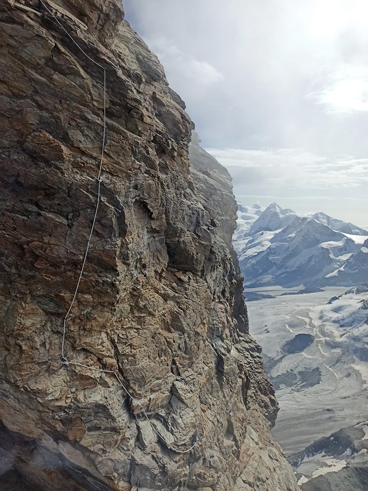 Matterhorn, Italian route, Échelle Jordan ladder