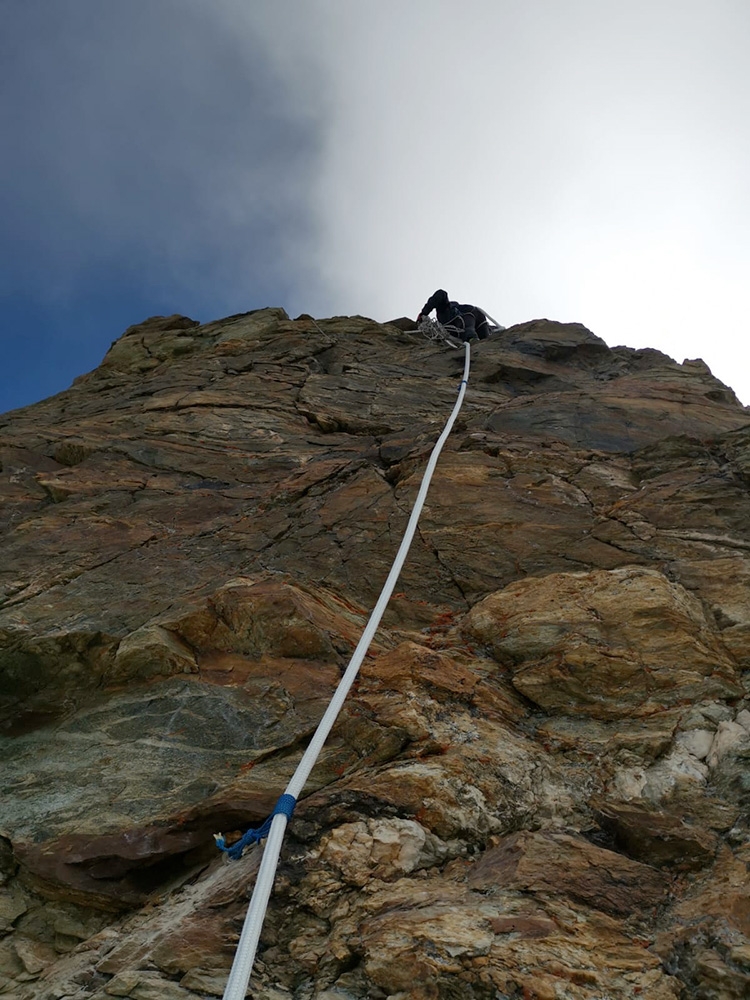 Matterhorn, Italian route, Échelle Jordan ladder