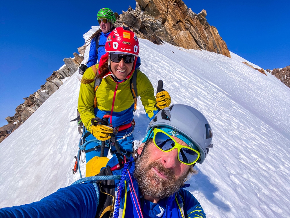 Tamara Lunger, Punta Nordend, Fabio Iacchini, Marco Spataro