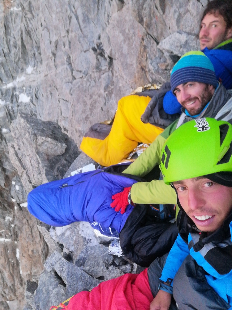 Grandes Jorasses, Via Cassin, Dario Bertoletti, Diego Manini, Luca Masarati