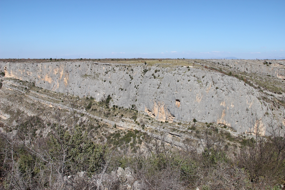 Croatia climbing, Čikola Canyon