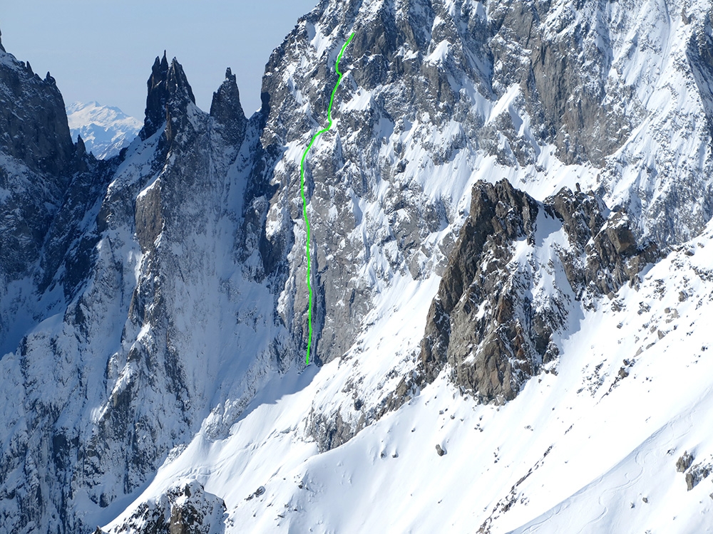 Brêche Picco Gugliermina, Monte Bianco, Enrico Bonino, Nicolas Meli 