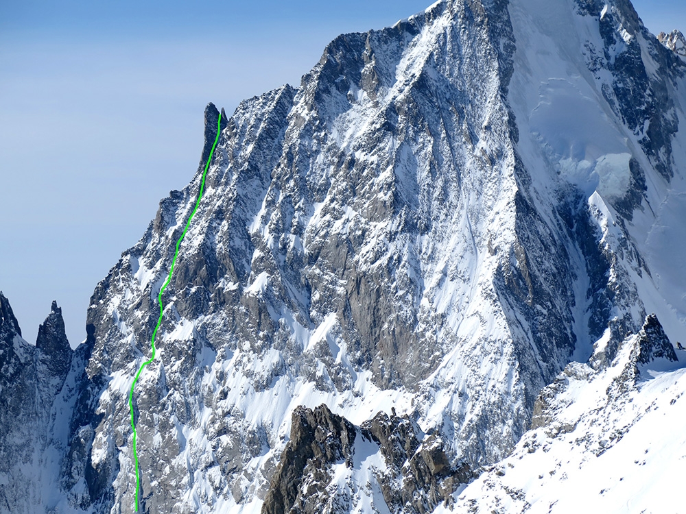 Brêche Picco Gugliermina, Mont Blanc, Enrico Bonino, Nicolas Meli 