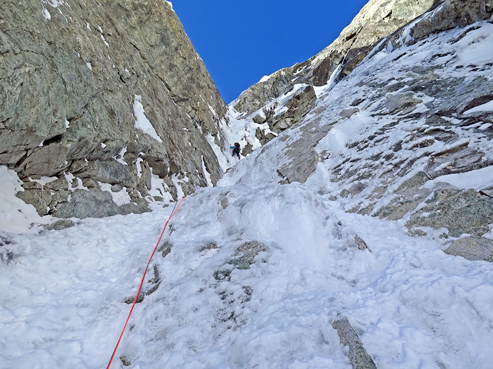 Brêche Picco Gugliermina, Monte Bianco, Enrico Bonino, Nicolas Meli 