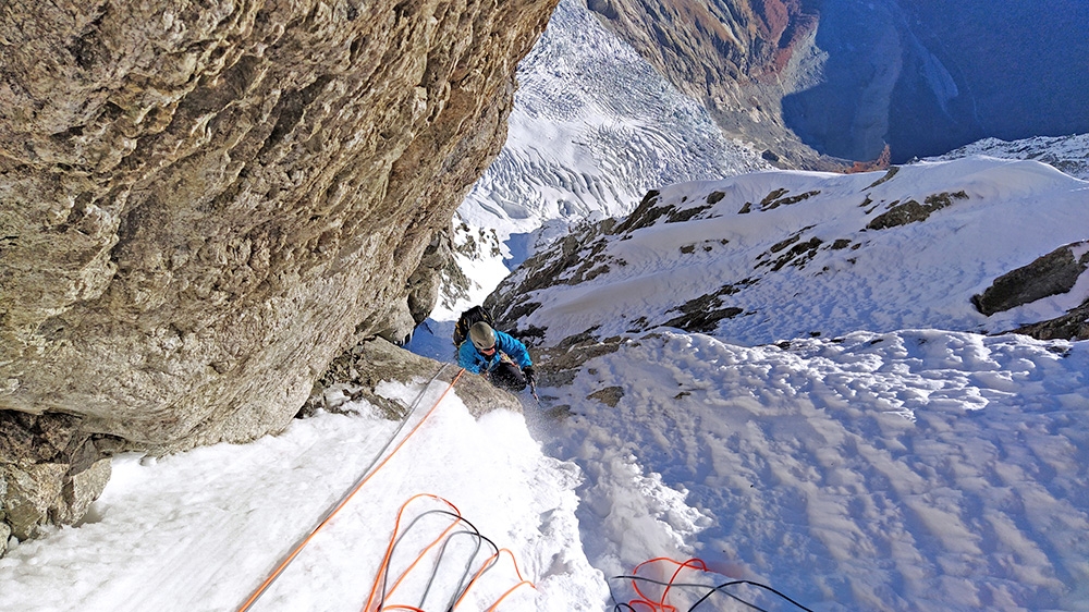 Brêche Picco Gugliermina, Monte Bianco, Enrico Bonino, Nicolas Meli 