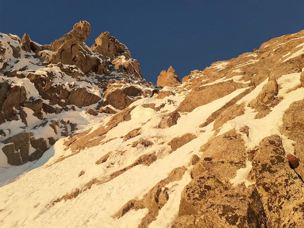 Brêche Picco Gugliermina, Mont Blanc, Enrico Bonino, Nicolas Meli 