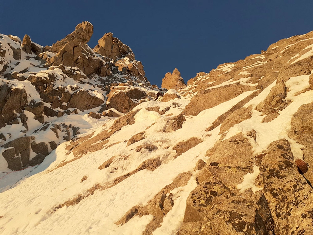 Brêche Picco Gugliermina, Monte Bianco, Enrico Bonino, Nicolas Meli 