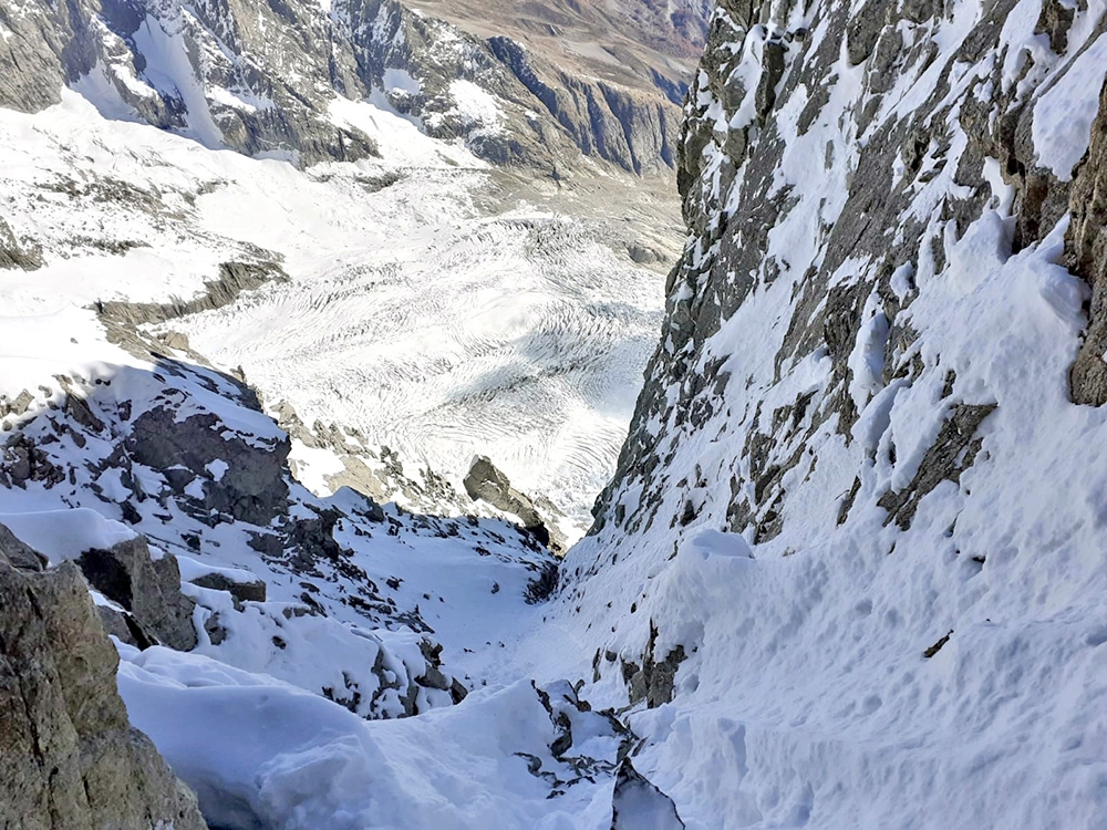 Brêche Picco Gugliermina, Monte Bianco, Enrico Bonino, Nicolas Meli 