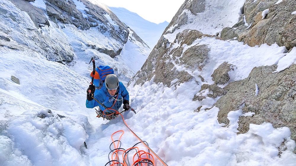 Brêche Picco Gugliermina, Monte Bianco, Enrico Bonino, Nicolas Meli 