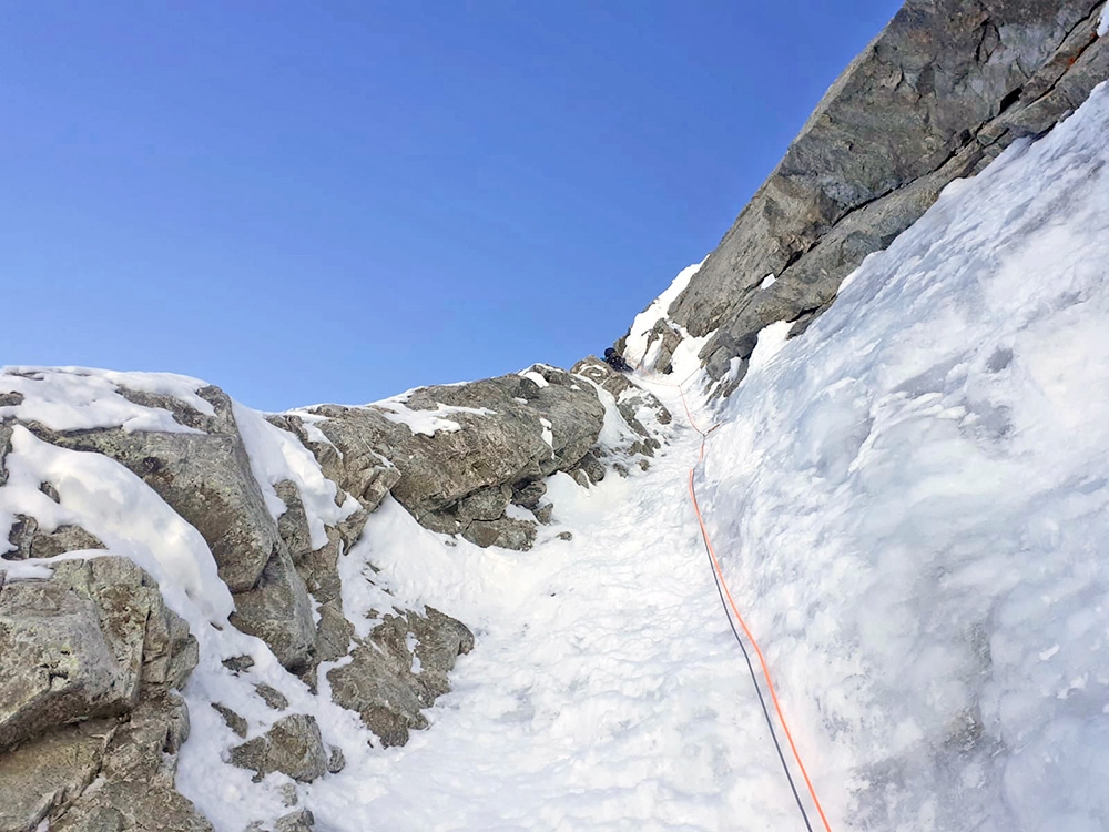 Brêche Picco Gugliermina, Mont Blanc, Enrico Bonino, Nicolas Meli 