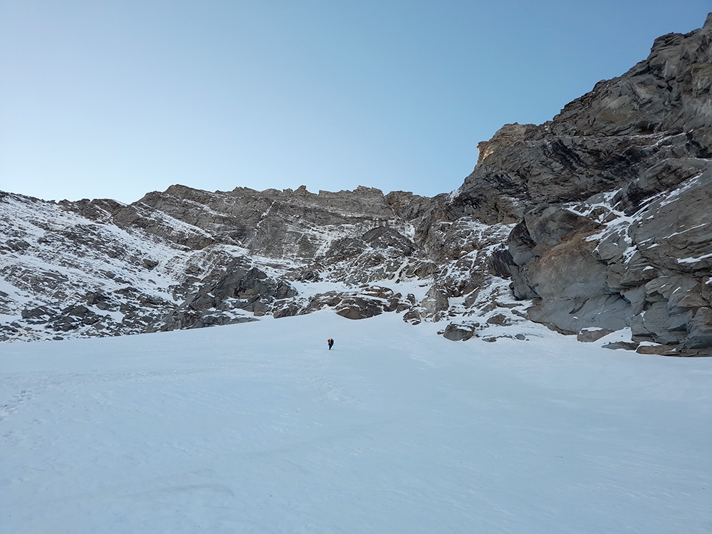 Valle dell’Orco, Gran Couloir della Levannetta, Levannetta, Valle Orco, Giancarlo Maritano, Umberto Bado