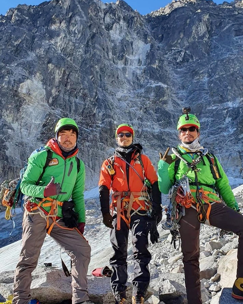 Luza Peak, Nepal, Sherpa, Pemba Sharwa Sherpa, Urken Sherpa, Lhakpa Gyaljen Sherpa