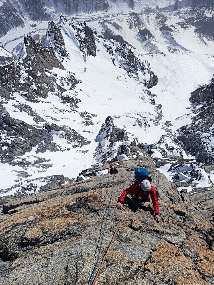 Grandes Jorasses, Il regalo di Berna, Matteo Della Bordella, Giacomo Mauri, Luca Schiera