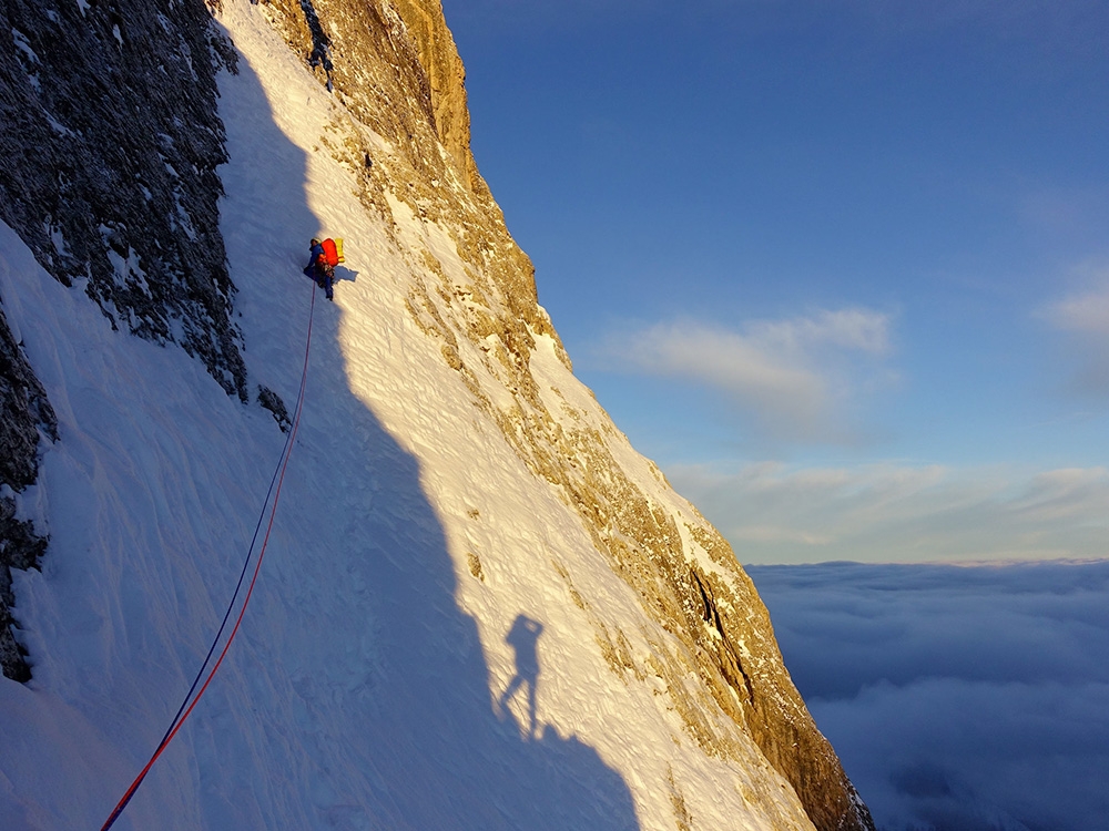 Langkofel, Dolomites, La Legrima,Titus Prinoth, Alex Walpoth