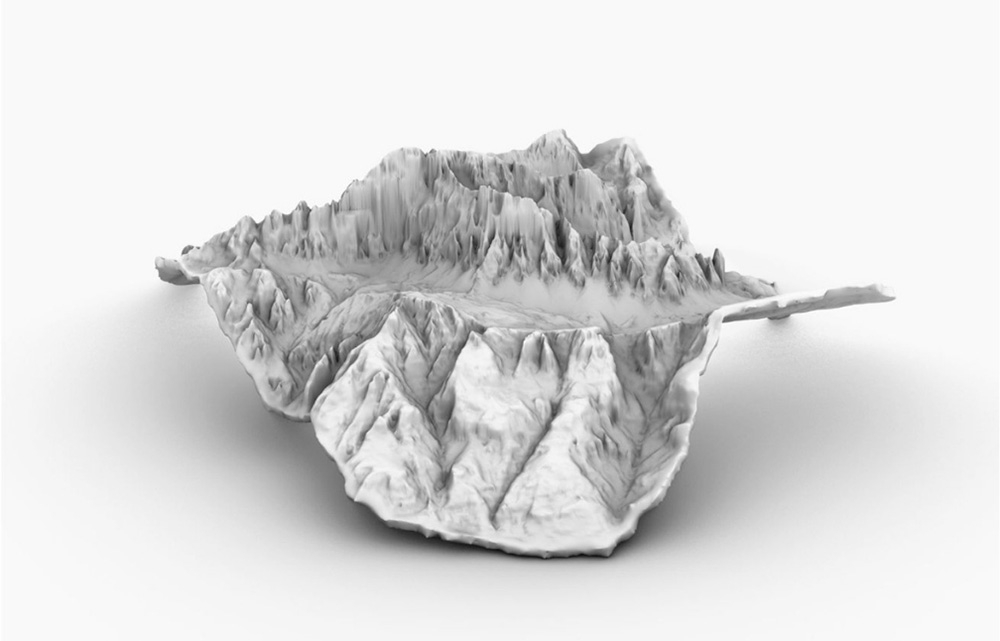 Stampe 3D, montagna, Territoriotipo
