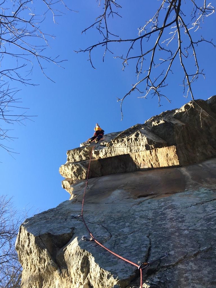 Sport climbing around Mondovì, Cuneo, Italy