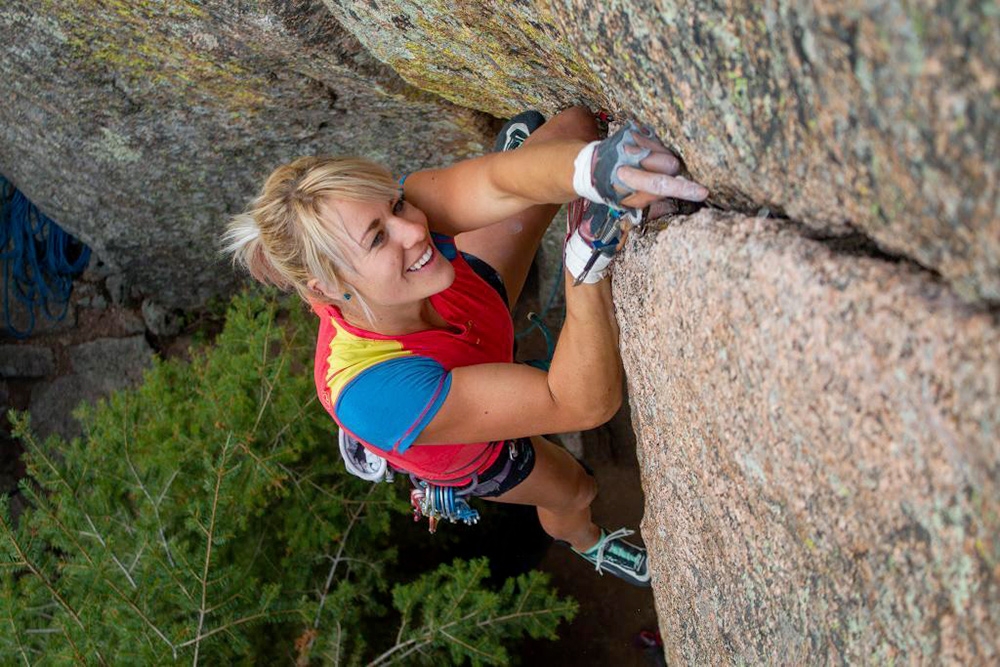 Brittany Goris, climbing, dirtbag