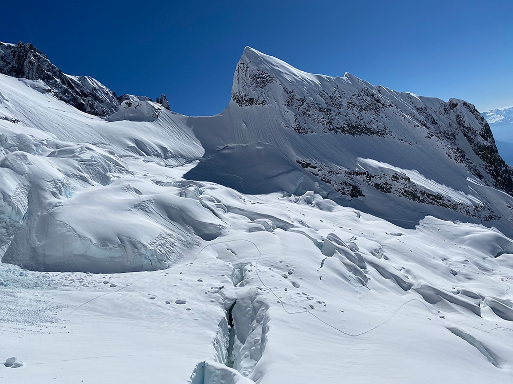 Mont Brouillard, Couloir del Quid Pluris, Denis Trento, Monte Bianco