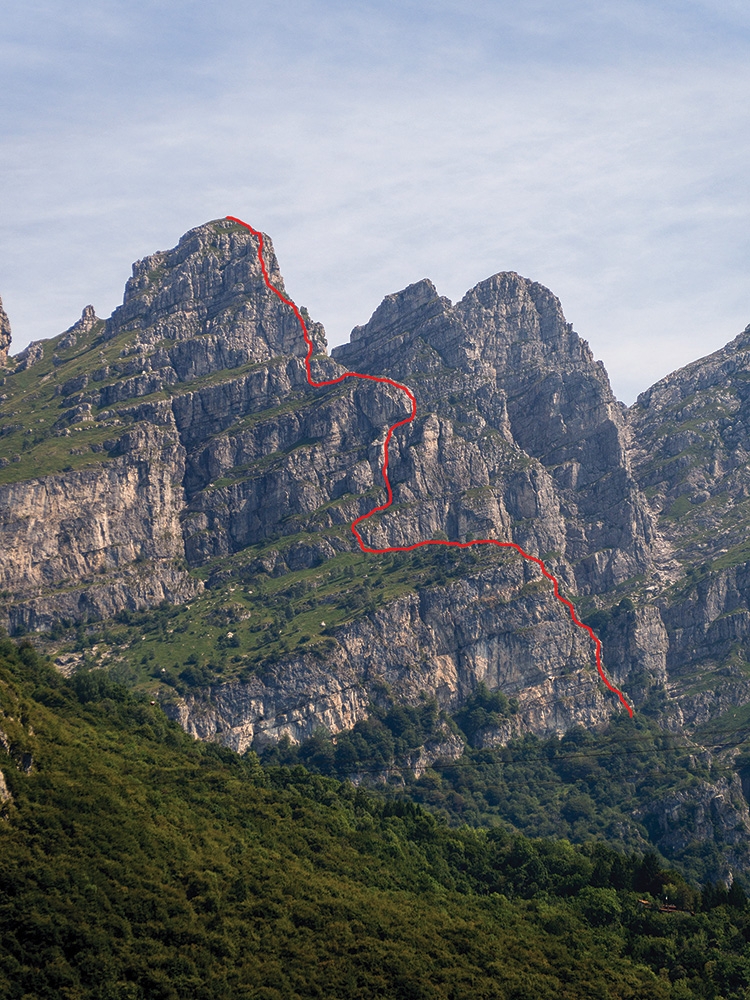 Gruppo Alpinistico Gamma Lecco, Riccardo Milani, Claudio Cendali, Roberto Chiappa, Marco Corti, Michele Frigerio, Rocco Ravà, Mario Valsecchi Via ferrata Gamma, Monte Resegone