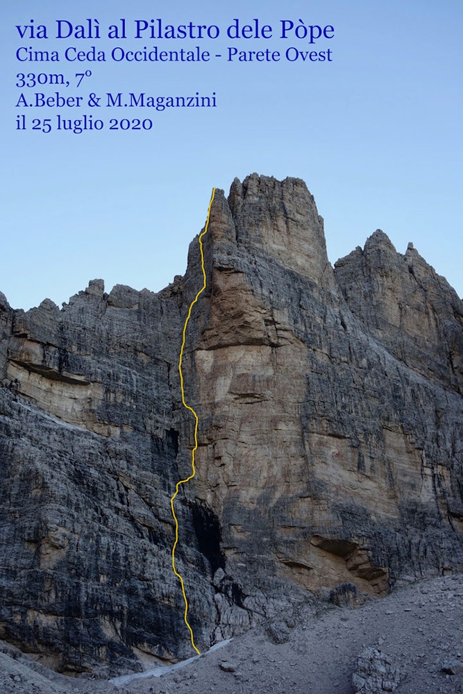 Brenta Dolomites, Via Dalì, Cima Ceda, Alessandro Beber, Marco Maganzini