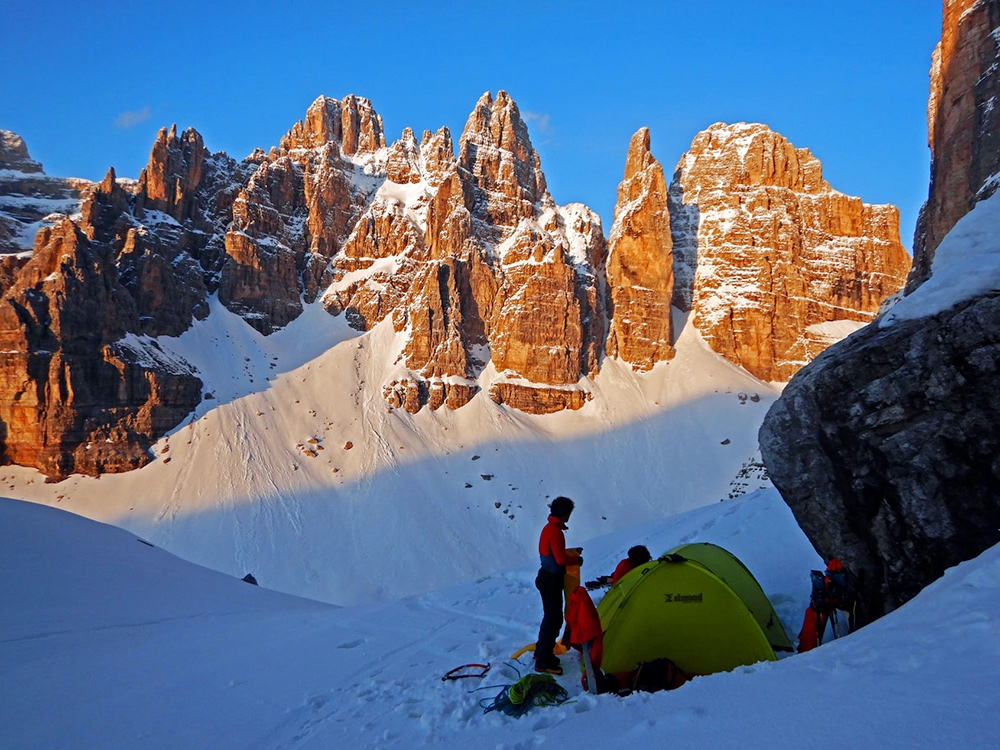 Cima Tosa, Dolomiti di Brenta, Pazzione Primavernale, Emanuele Andreozzi, Matteo Faletti, Santiago Padrós