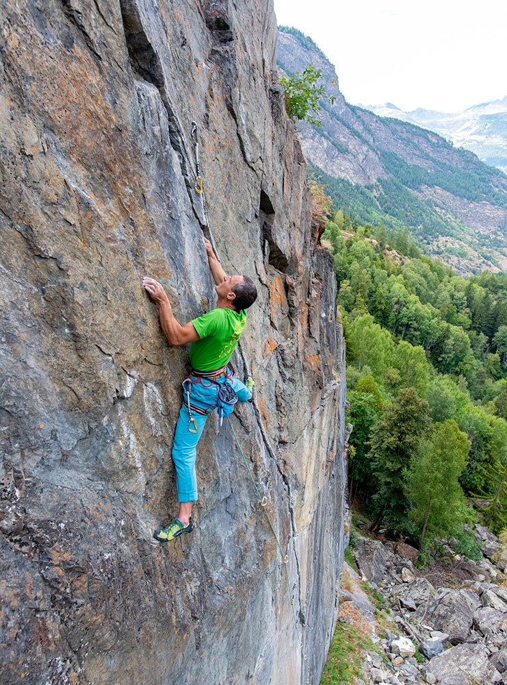 Falesia Pont d'Aël, Valle di Cogne, Valle d'Aosta, Matteo Giglio