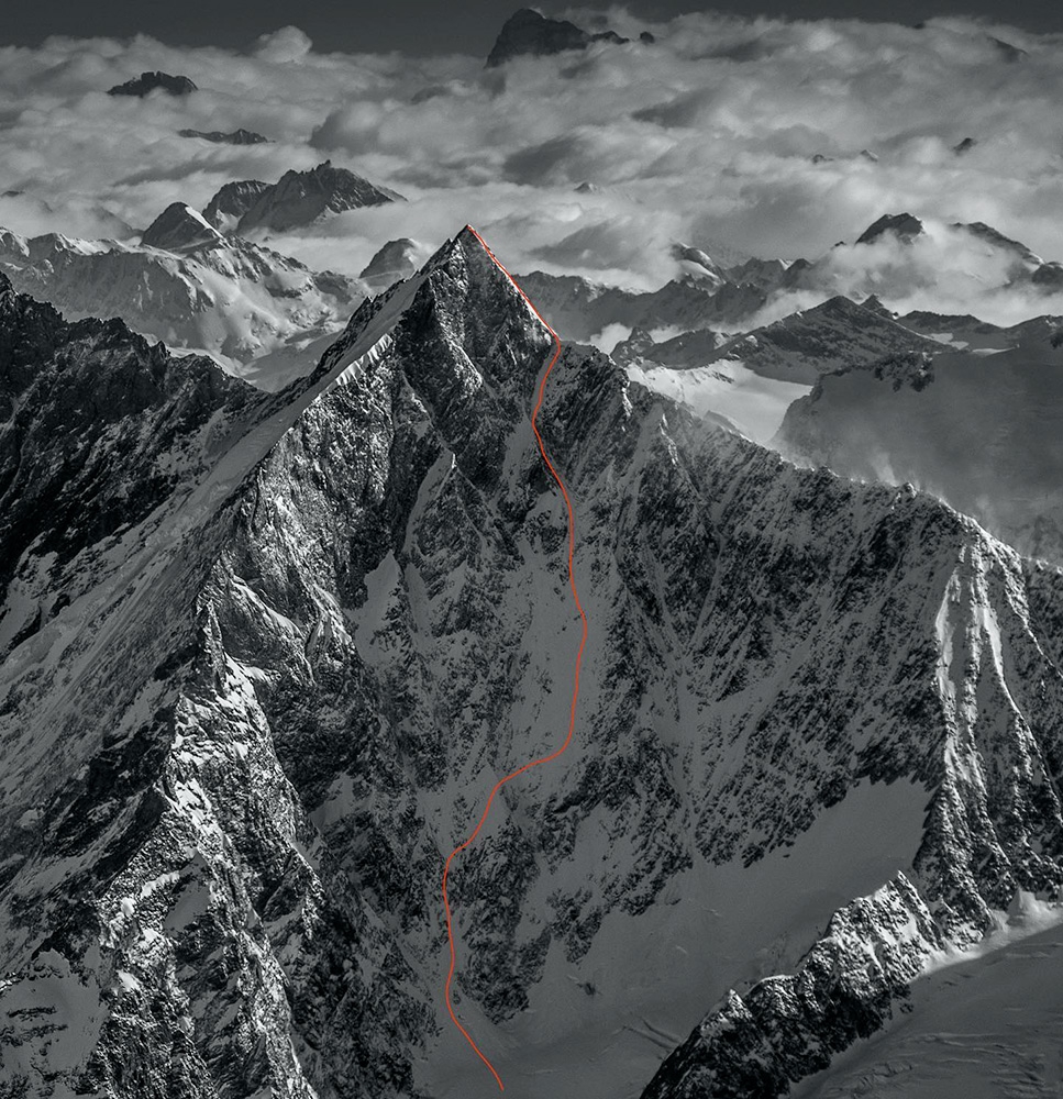 Täschhorn, Paul Bonhomme, Vivian Bruchez, skiing