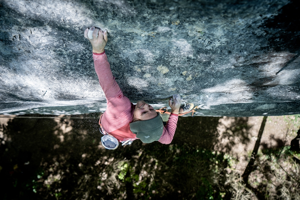 Jonas Schild, Bain de Sang, Saint Loup, Svizzera, arrampicata