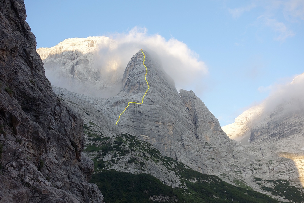 Anima Fragile, Col dei Camorz, Civetta, Dolomites, Alessandro Beber, Alberto Fedrizzi, Martina Paolazzi