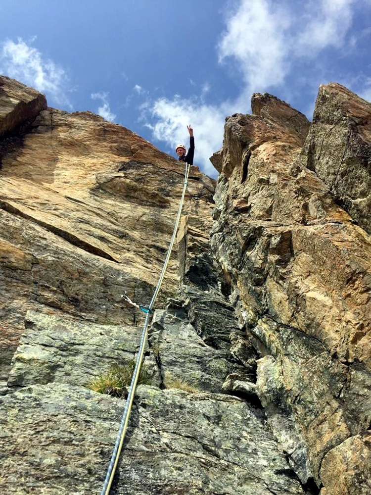 Bum Bum Baghdad, arrampicata, Punta Cristalliera, Val Chisone, Gian Carlo Grassi, Claudio Battezzati