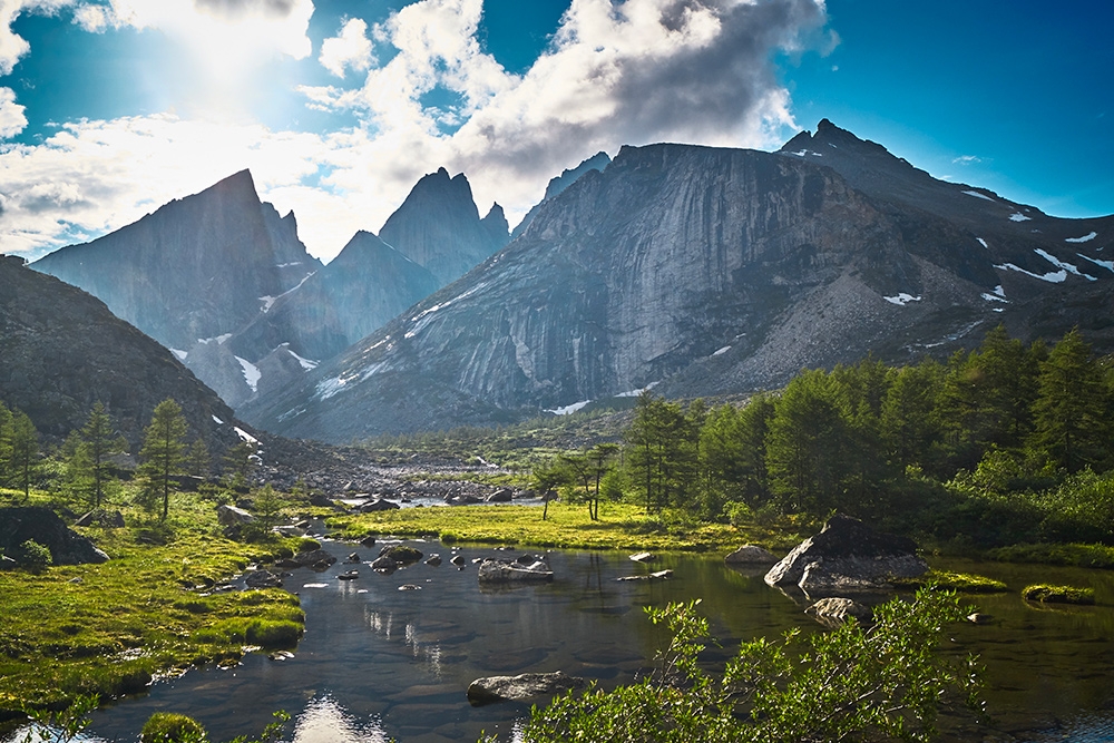 South Muysky Ridge, Siberia, Peak Kart, Peak Mechta