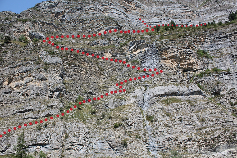 Parete delle Barricate, Valle Stura, Falesia degli Istruttori, Elio Bonfanti
