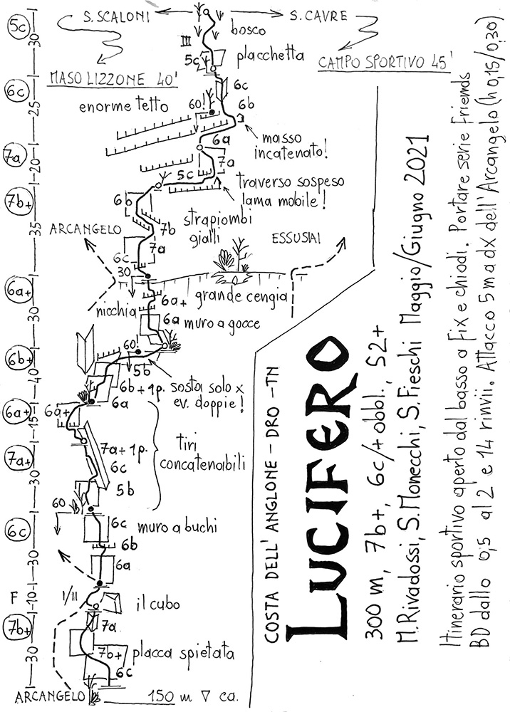 Lucifero, Costa dell’Anglone, Valle del Sarca, Matteo Rivadossi, Simone Monecchi, Silvio Fieschi