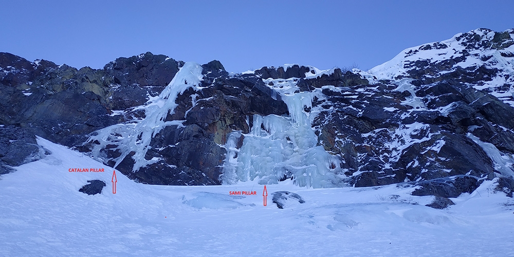 Ice climbing in Lapland, Sweden,  Rafa Vadillo