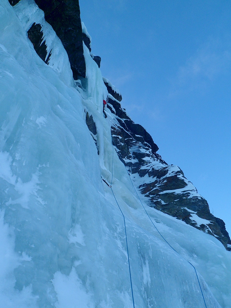 Ice climbing in Lapland, Sweden,  Rafa Vadillo