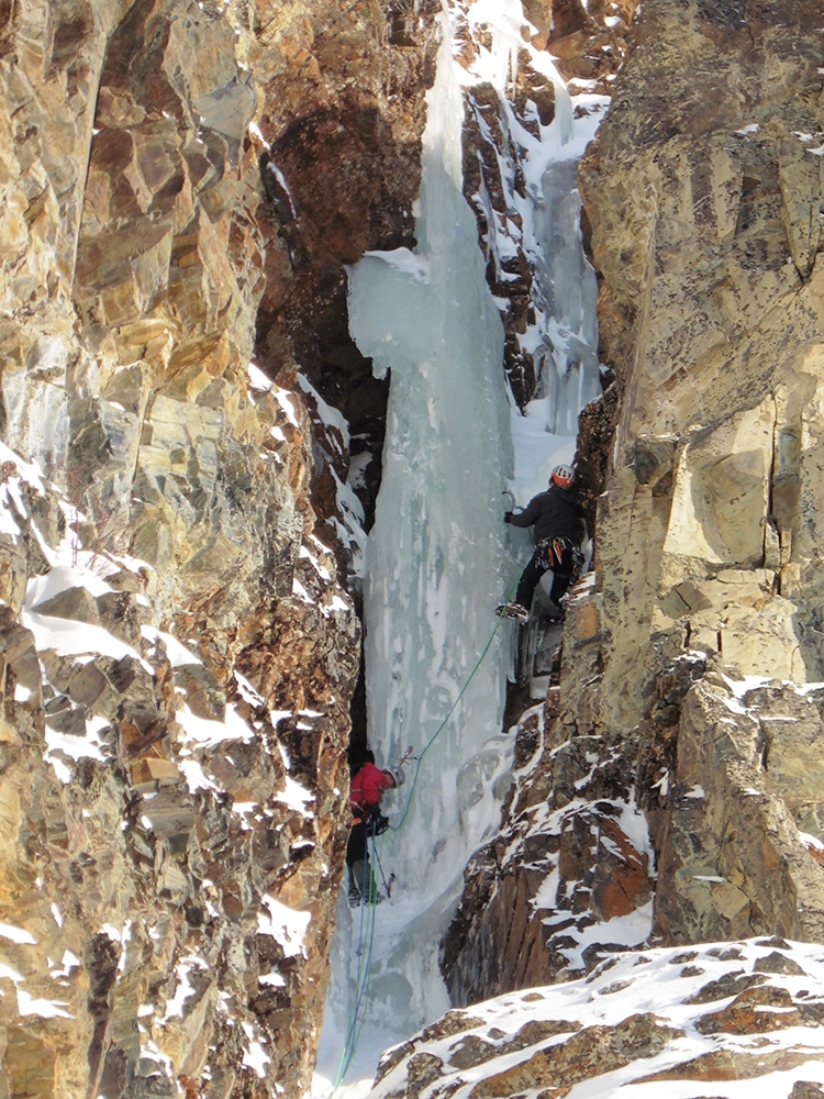 Ice climbing in Lapland, Sweden,  Rafa Vadillo