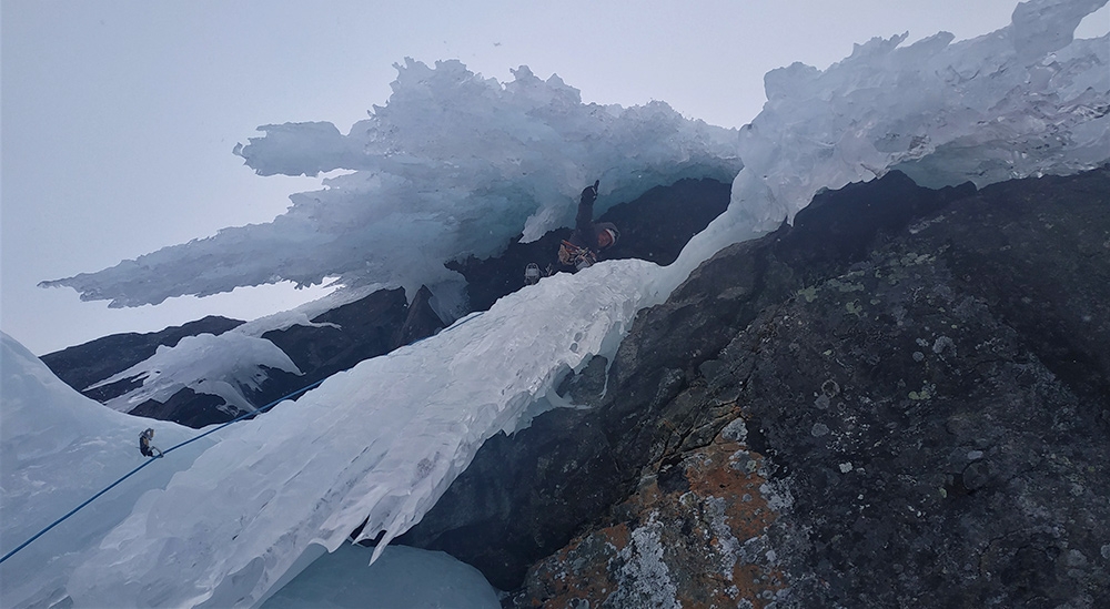 Ice climbing in Lapland, Sweden,  Rafa Vadillo