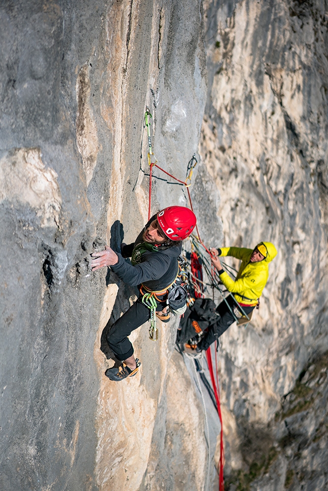 Parete Rossa, Monte San Martino, Dimitri Anghileri, Luca Schiera