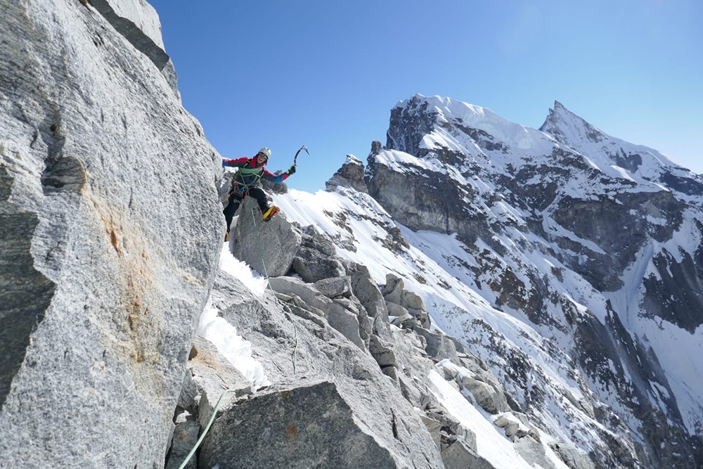Kondge-Ri, Tengkangpoche, Nepal, Roger Bovard, François Cazzanelli, Emrik Favre, Leonardo Gheza, Jerome Perruquet, Francesco Ratti