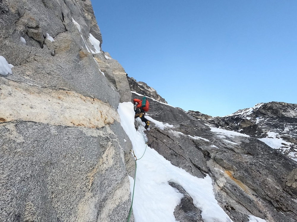 Kondge-Ri, Tengkangpoche, Nepal, Roger Bovard, François Cazzanelli, Emrik Favre, Leonardo Gheza, Jerome Perruquet, Francesco Ratti
